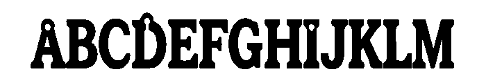 Ironcrest Font UPPERCASE
