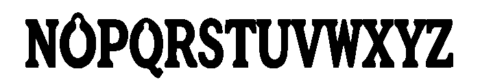 Ironcrest Font UPPERCASE