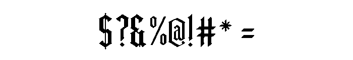 Ironglyph Font OTHER CHARS
