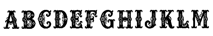 Ironshade Regular Font UPPERCASE