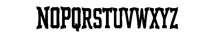 Ironstate Font UPPERCASE