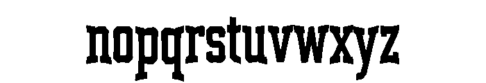 Ironstate Font LOWERCASE