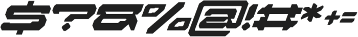 Ireon Cyberpunk Italic otf (400) Font OTHER CHARS