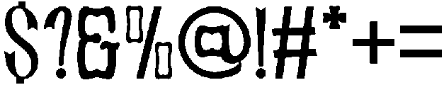 Ironside Regular otf (400) Font OTHER CHARS