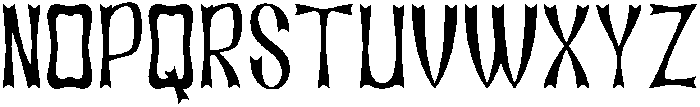 Ironside Regular otf (400) Font UPPERCASE