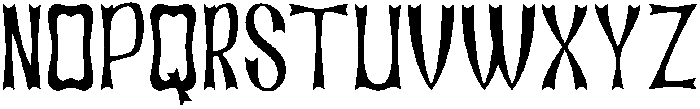 Ironside Regular otf (400) Font LOWERCASE