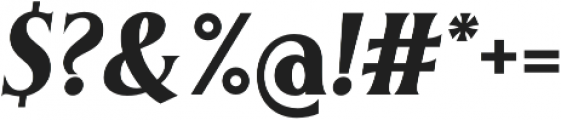 Irreverent Bold Italic otf (700) Font OTHER CHARS