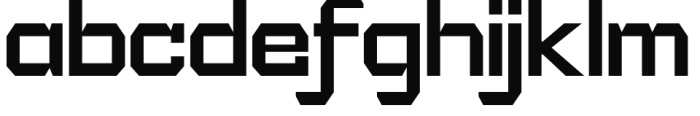 IronOn Extended Regular Font LOWERCASE