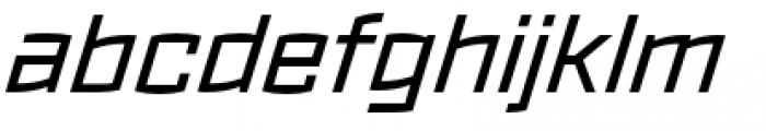 Ironstrike Regular Italic Font LOWERCASE