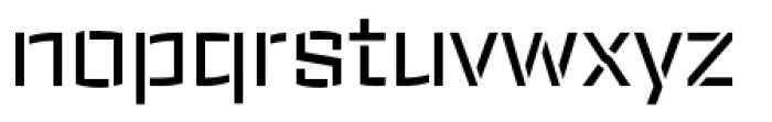 Ironstrike Stencil Regular Font LOWERCASE