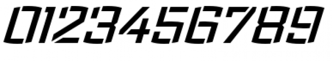 Ironstrike Stencil Semibold Italic Font OTHER CHARS