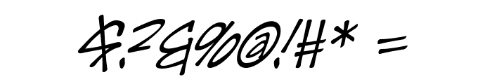 Irezumi Italic Font OTHER CHARS