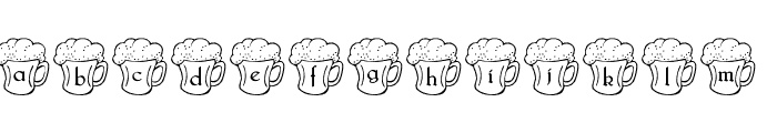 Irish Beer Font LOWERCASE