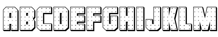 Iron Forge 3D Regular Font LOWERCASE