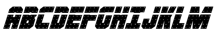 Iron Forge Laser Italic Font UPPERCASE