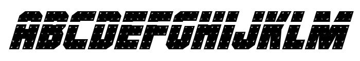 Iron Forge Laser Italic Font LOWERCASE