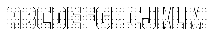 Iron Forge Outline Regular Font UPPERCASE