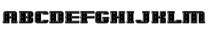 IronCladBoltedRaised Font UPPERCASE