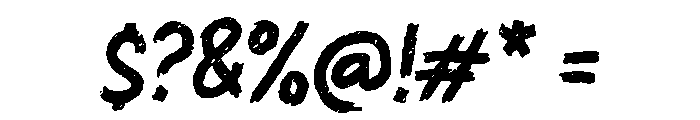 Ironi Font OTHER CHARS