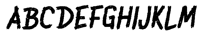 Ironi Font UPPERCASE