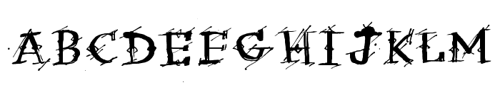 Irregular Ledger Regular Font UPPERCASE