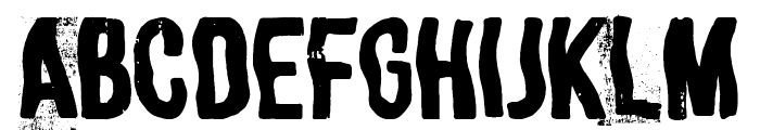 Irregular Poster Font UPPERCASE
