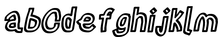 Irregular Tape Italic Font LOWERCASE