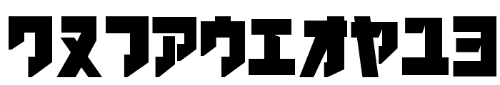 iron katakana Black Font OTHER CHARS