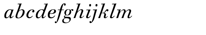 Iridium Italic Font LOWERCASE