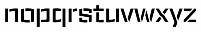 Ironstrike Stencil Semibold Font LOWERCASE