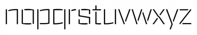 Ironstrike Stencil Thin Font LOWERCASE
