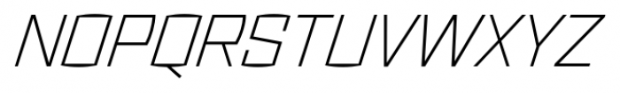 Ironstrike Thin Italic Font UPPERCASE