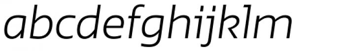 Irma Text Pro Light Italic Font LOWERCASE