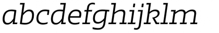 Irma Text Slab Pro Light Italic Font LOWERCASE