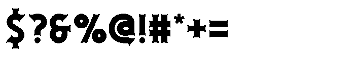 Iron Ape Regular Font OTHER CHARS