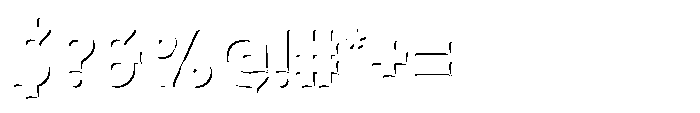Iron Ape Shadow FX Font OTHER CHARS