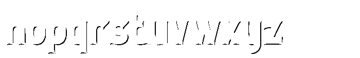 Iron Ape Shadow FX Font LOWERCASE