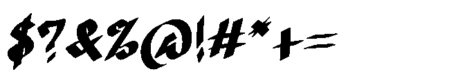 Iron Shadow Font OTHER CHARS