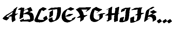 Iron Shadow Font UPPERCASE