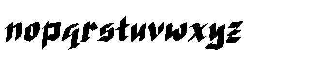 Iron Shadow Font LOWERCASE