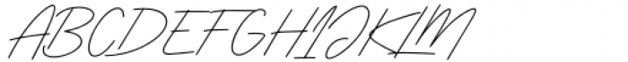 Ironhopes Monoline Signature Script Font UPPERCASE