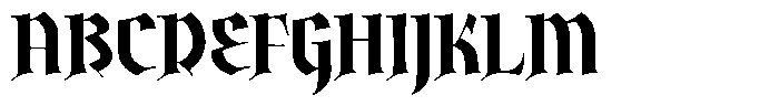 Ironia Font UPPERCASE