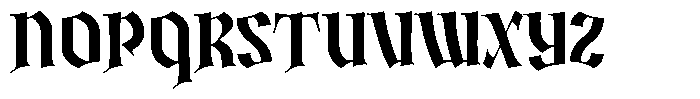 Ironia Font UPPERCASE