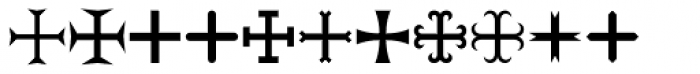 Ironside Crosses Font LOWERCASE