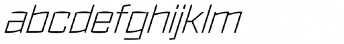 Ironstrike Thin Italic Font LOWERCASE