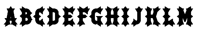 Ironthorn Black Font UPPERCASE