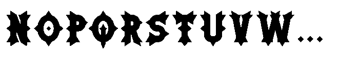 Ironthorn Black Font UPPERCASE