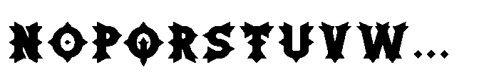 Ironthorn Black Font LOWERCASE