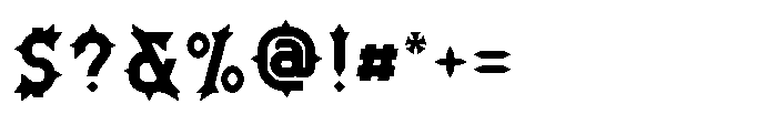 Ironthorn Bold Font OTHER CHARS