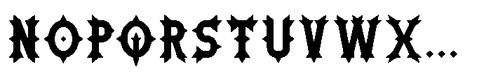 Ironthorn Bold Font UPPERCASE